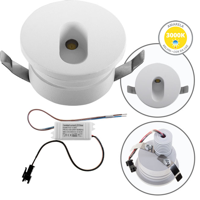 FOCO ENCASTRAR DIRAME REDONDO FIJO IP65