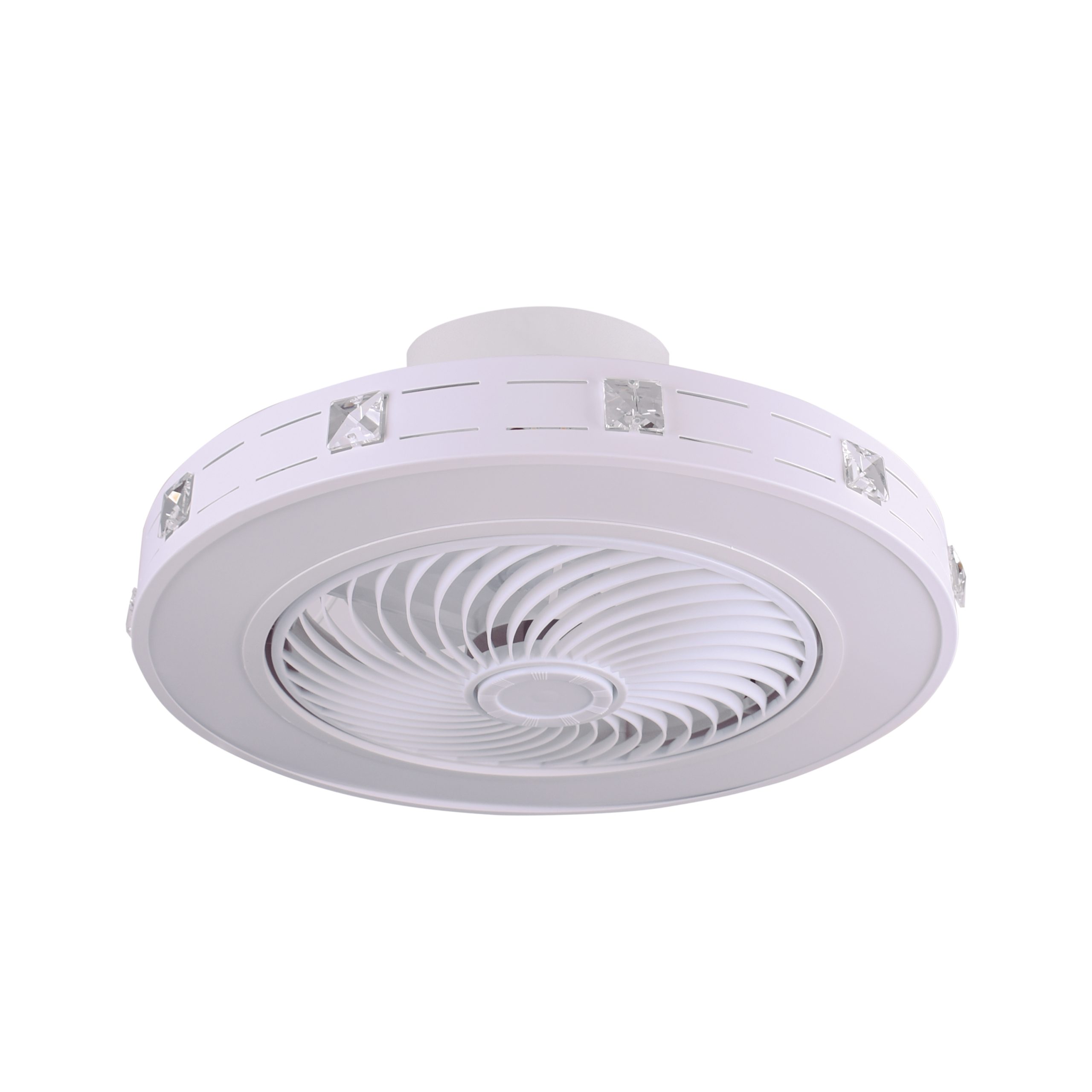 VENTILADOR DC KAIROS, 5 ASPAS, 72W, CON LUZ LED