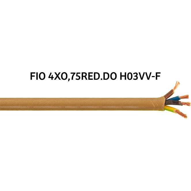 CABLE REDONDO H03VV-F (FVV) 4X0,75MM2