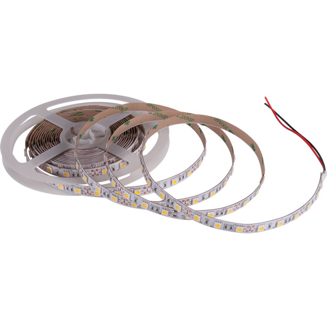 TIRA LED SPUTNIK 12 VDC 12W/M 60LED/M 2200K IP33 5M/ROLLO