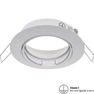 ARO PARA DOWNLIGHT EMPOTRABLE INTAKE REDONDO ROTATIVO CON TIERRA
