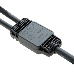 CAJA DE CONEXION ESTANCA IP68 DE 3 VÍAS PARA CABLE DE GOMA DE 6.5 A 12MM EN NYLON NEGRO