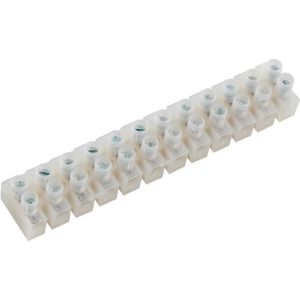 REGLETA BLANCA EN PLASTICO 1.5MM. 12 POLOS