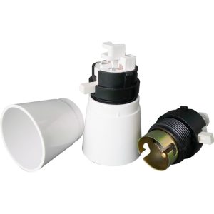 PORTALÁMPARAS E22 DE PLASTICO CON CON INTERRUPTOR