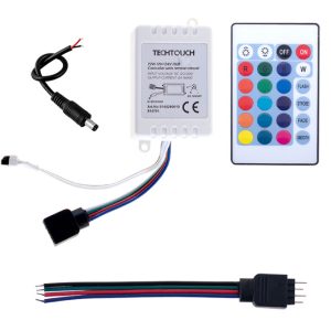 CONTROLADOR IR 12 VDC/24 VDC 6A PARA TIRA LED RGB EN CON MANDO A