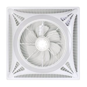 VENTILADOR EMPOTRABLE AC, 6 ASPAS, 20W, CON LUZ LED