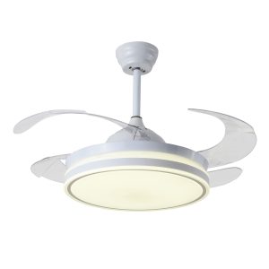 VENTILADOR DC ASGARD, 4 ASPAS RETRÁCTILES, CON LUZ LED