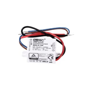 TRANSFORMADOR DE CORRIENTE CONSTANTE AC/DC 700MA (DRIVER) 6W IP20, EN PLASTICO