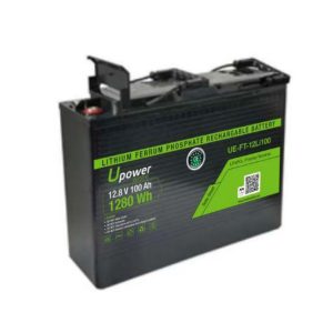 Batería formato terminal frontal LFP de 12,8V – 100 Ah – 4S4P – FT-395*110*286 mm